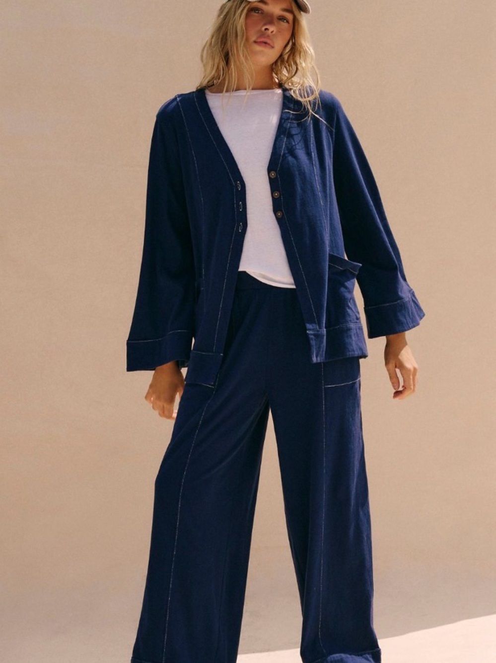 Free People Strada Wide-Leg Pantsuit Set